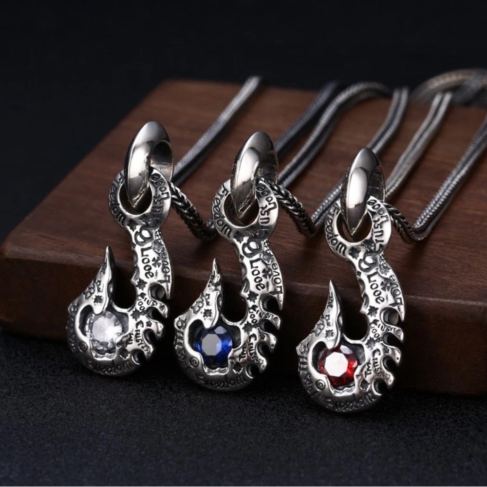 S925 Sterling Silver Necklace Pendant Men